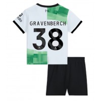 Dětský fotbalový dres Liverpool Ryan Gravenberch #38 2023-24 Venkovní Krátký Rukáv (+ trenýrky)